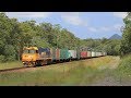 Narrow Gauge Aurizon Coal Train & DLs lead a Grain Train: Trains of South Australia & Queensland