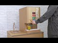 【リアル！】ドリンクバー再現してみた｜It’s so realistic! Cardboard SODA FOUNTAIN