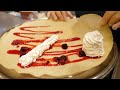 ソフトクリーム屋さんのもちもちクレープ職人 チョコバナナ ベリーパフェクレープChocott Milk Bar japanese streetfood creamy crepe compilation