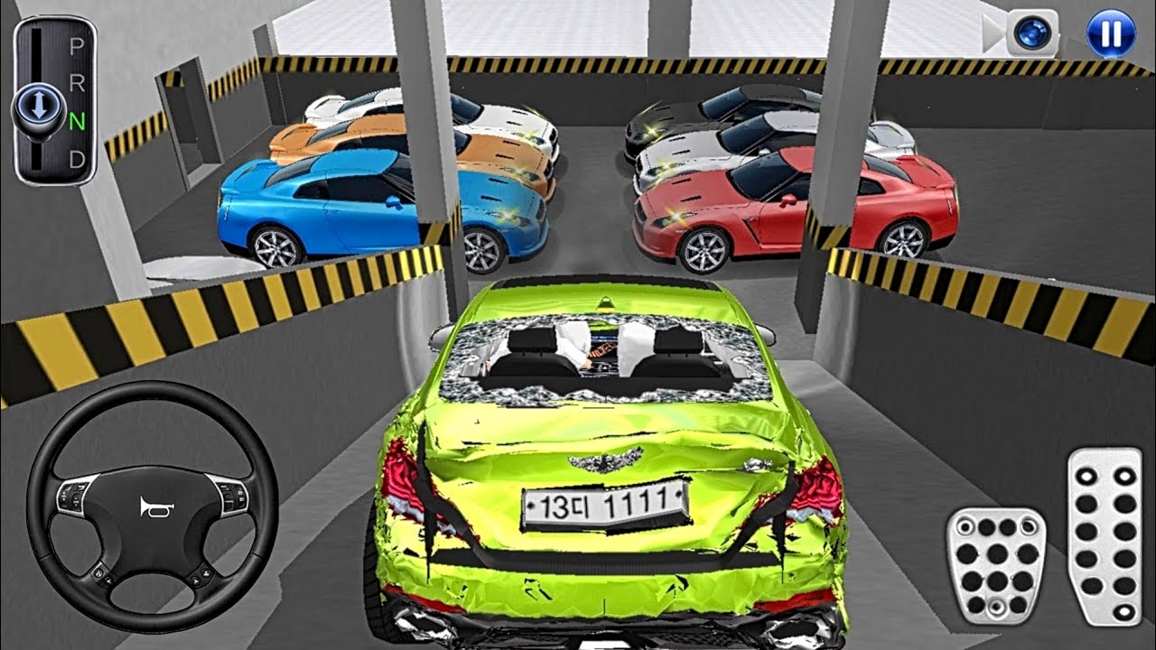 New Crashed car Stuck in Parking Garage - 3D Driving Class 2026 - 3D Driving Class - Car Game