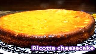 Italian Ricotta Cheesecake , No flour