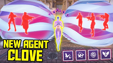 NEW AGENT CLOVE - ALL ABILITIES & INTERACTIONS EXPLAINED!