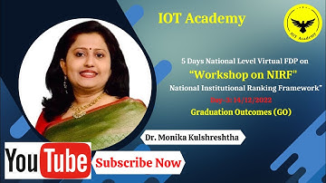 NIRF Workshop – National Institutional Ranking Framework