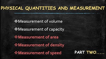 Measurement of area | measurement of density | measurement of speed |   Class 7 | ICSE PHYSICS