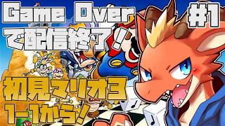 【スーパーマリオブラザーズ3】Game overで配信終了！！　初見マリオ3で遊ぶ！！【ケモノVtuber】