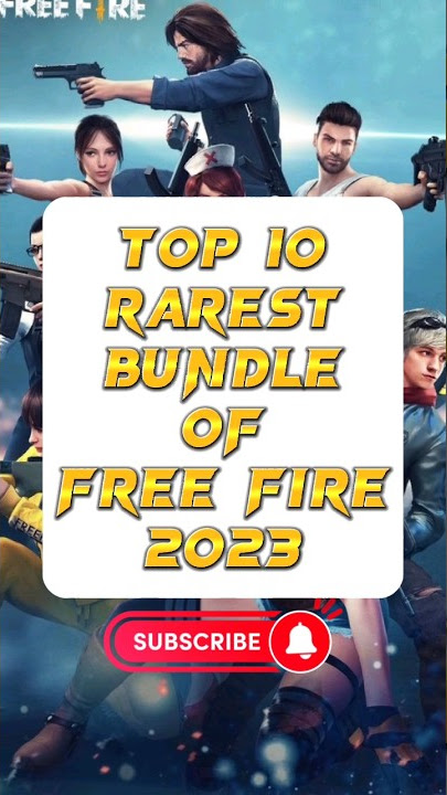 💥TOP 10 RAREST BUNDLE🕴️OF FREE FIRE 2023#short#freefire#shorts#top#top10#facts#ytshorts#ff#ffshort