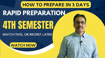 Rapid Preparation 4th Semester I Calcutta University @MathurSirClasses
