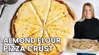 ALMOND FLOUR PIZZA CRUST | easy, healthy, gluten free & low carb pizza recipe