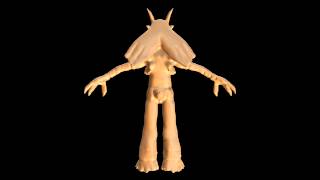 blaziken pokemon 3d sketch (Turn Table) screenshot 4