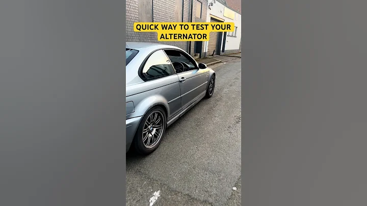 Did you know you can test your alternator like this on your e46? #e46tips #bmwm3 #e46m3 #bmwlife