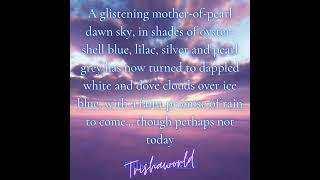 Good morning from Trishaworld 968!