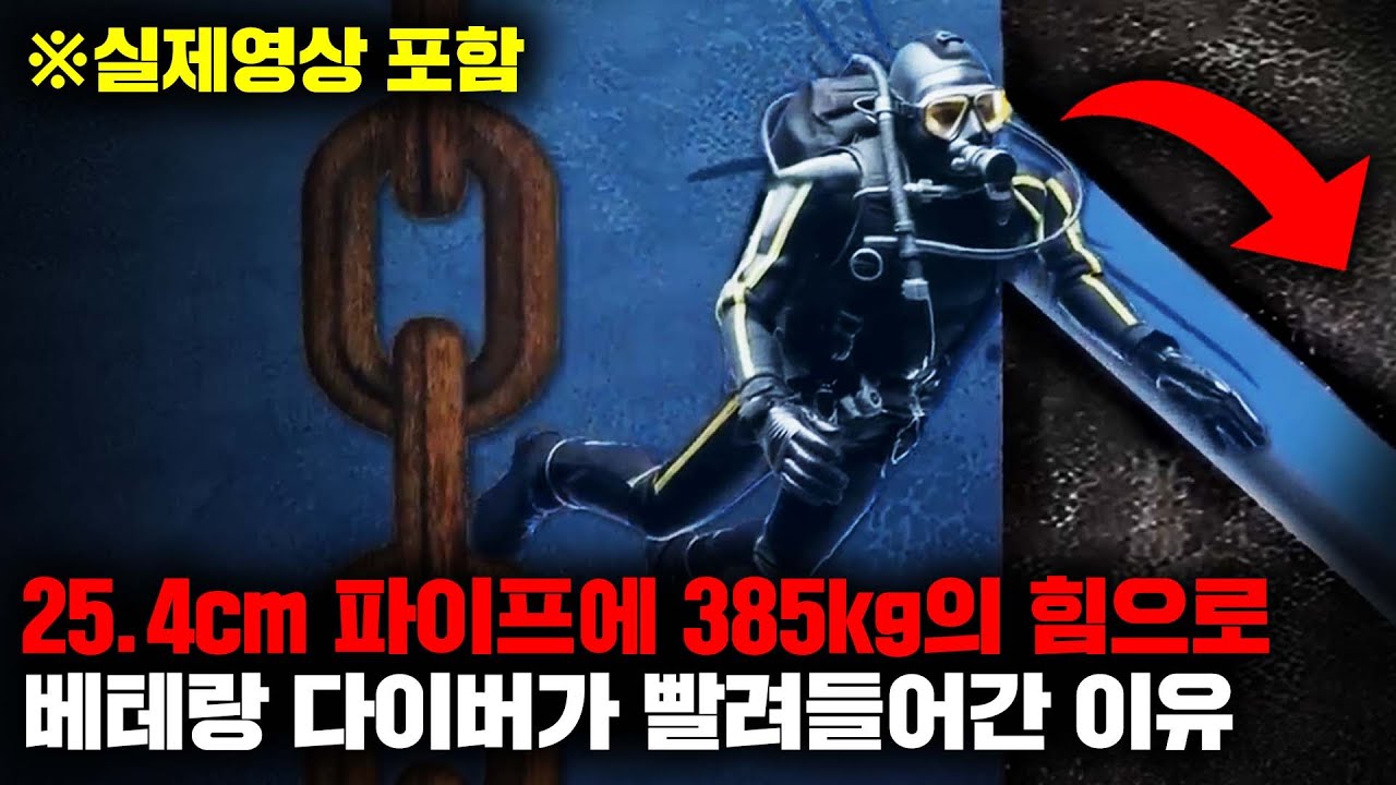 수력발전소 점검 도중 좁은 틈으로 순식간에 빨려 들어간 베테랑 다이버 [사건사고]