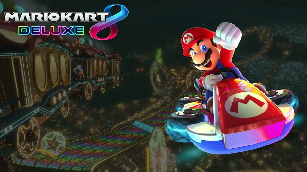 N64 Rainbow Road - Mario Kart 8 Deluxe (Slowed Down)