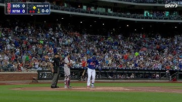 BOS@NYM: Wright gets welcomed back at Citi Field