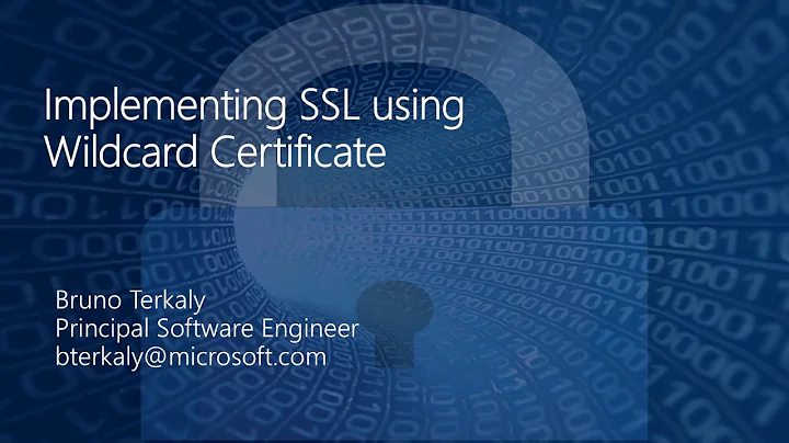 The Most Concise, Hands-On Explanation of Setting Up SSL Wildcard Certificates Ever
