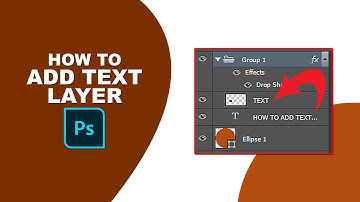 How to add a text layer in Photoshop