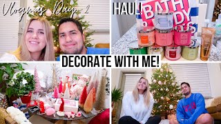 DECORATE WITH ME! CHRISTMAS 2020 + BBW HAUL - VLOGMAS DAY 2