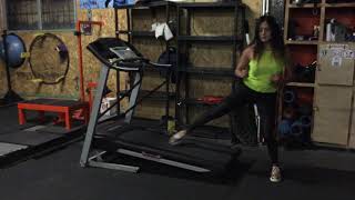 Lateral leg Push treadmill