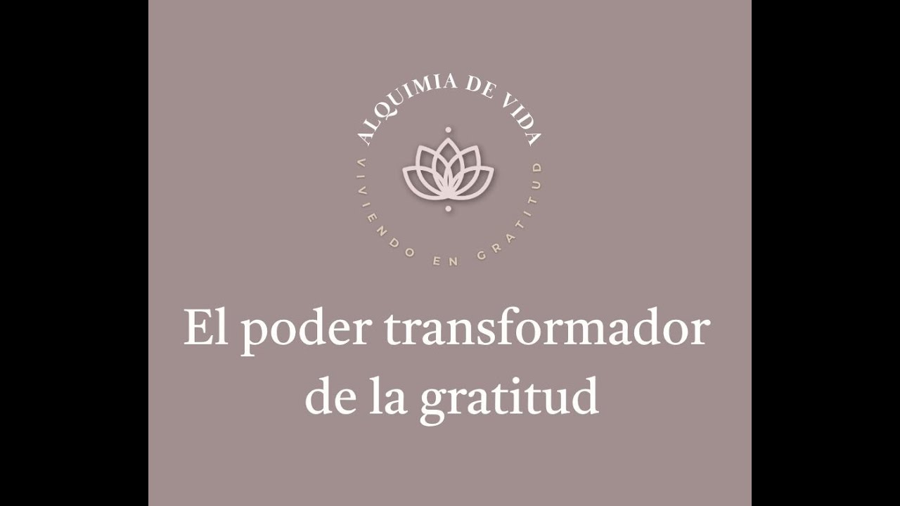 El poder transformador de la gratitud - YouTube