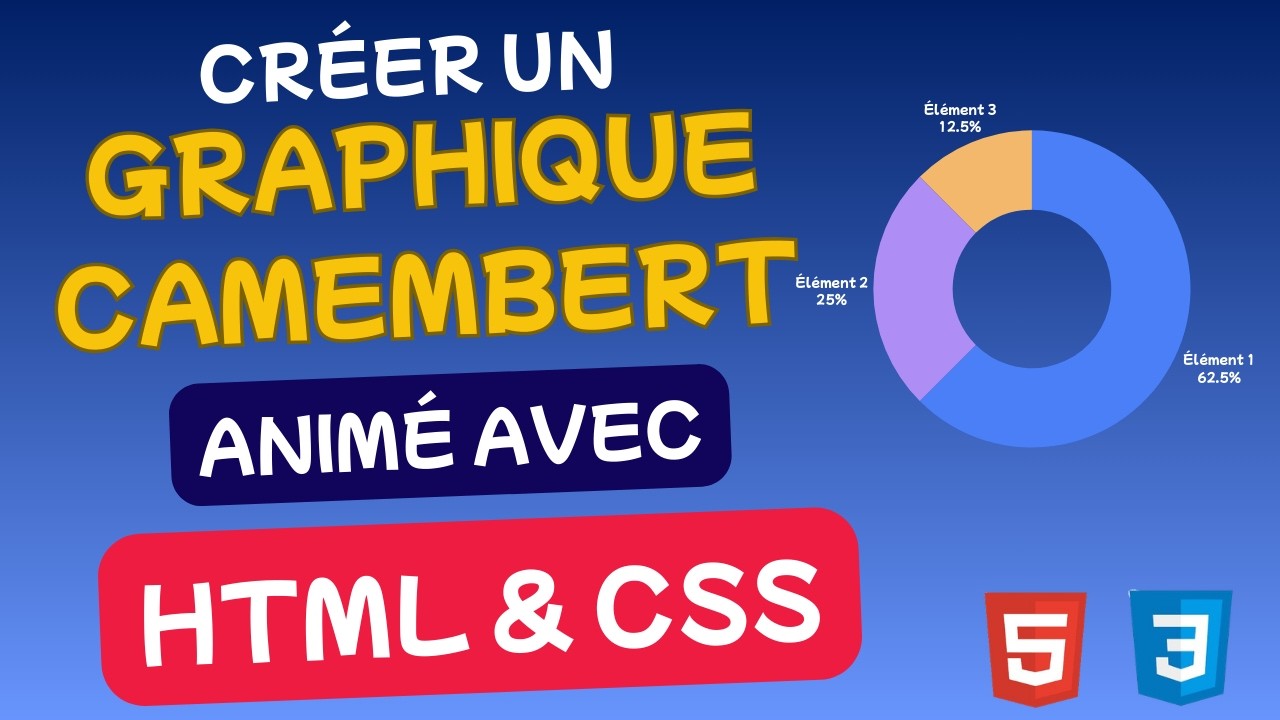 HTML & CSS : Créer un graphique camembert animé - YouTube