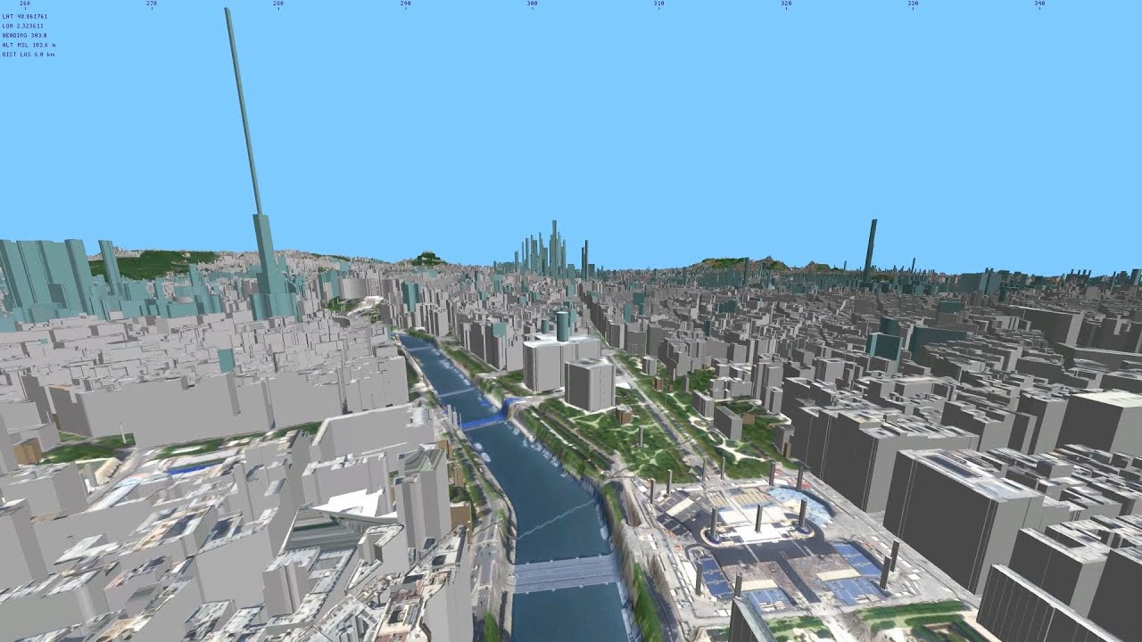 Rendu 3D C++ from scratch des données de l'IGN pour simulation ...
