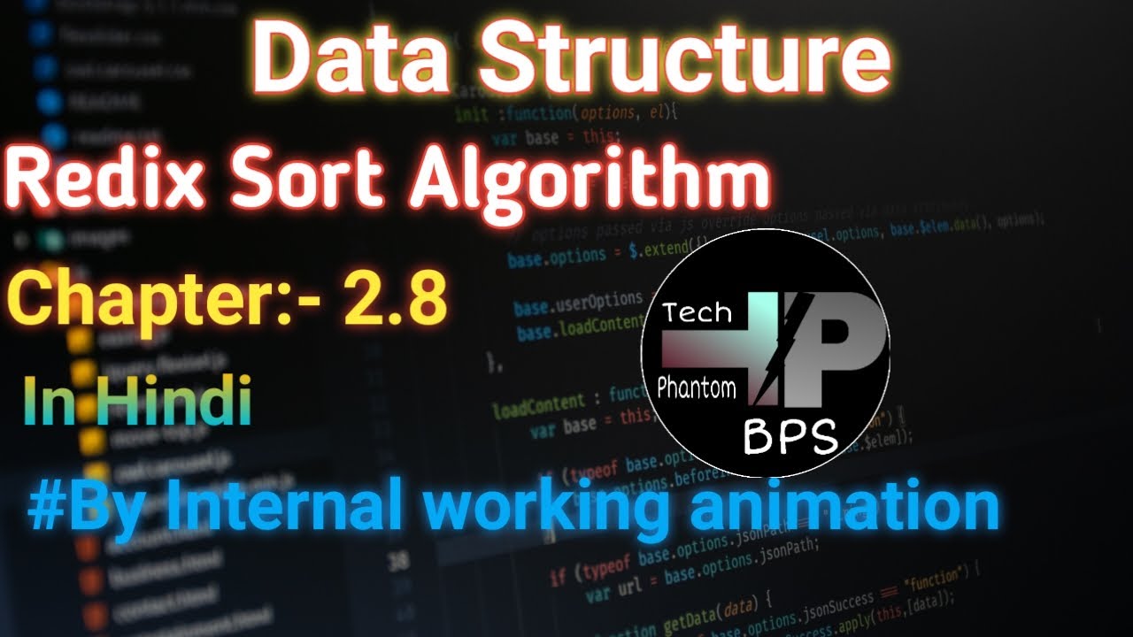 L. 2.8 Radix Sort Algorithm With Internal Animated Working | Data ...