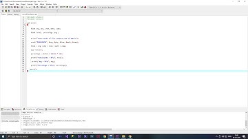 WAP that accepts the marks of 5 subjects and find the sum and percentage marks. (C programming)