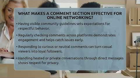 What Makes A Comment Section Effective For Online Networking? - Everyday-Networking