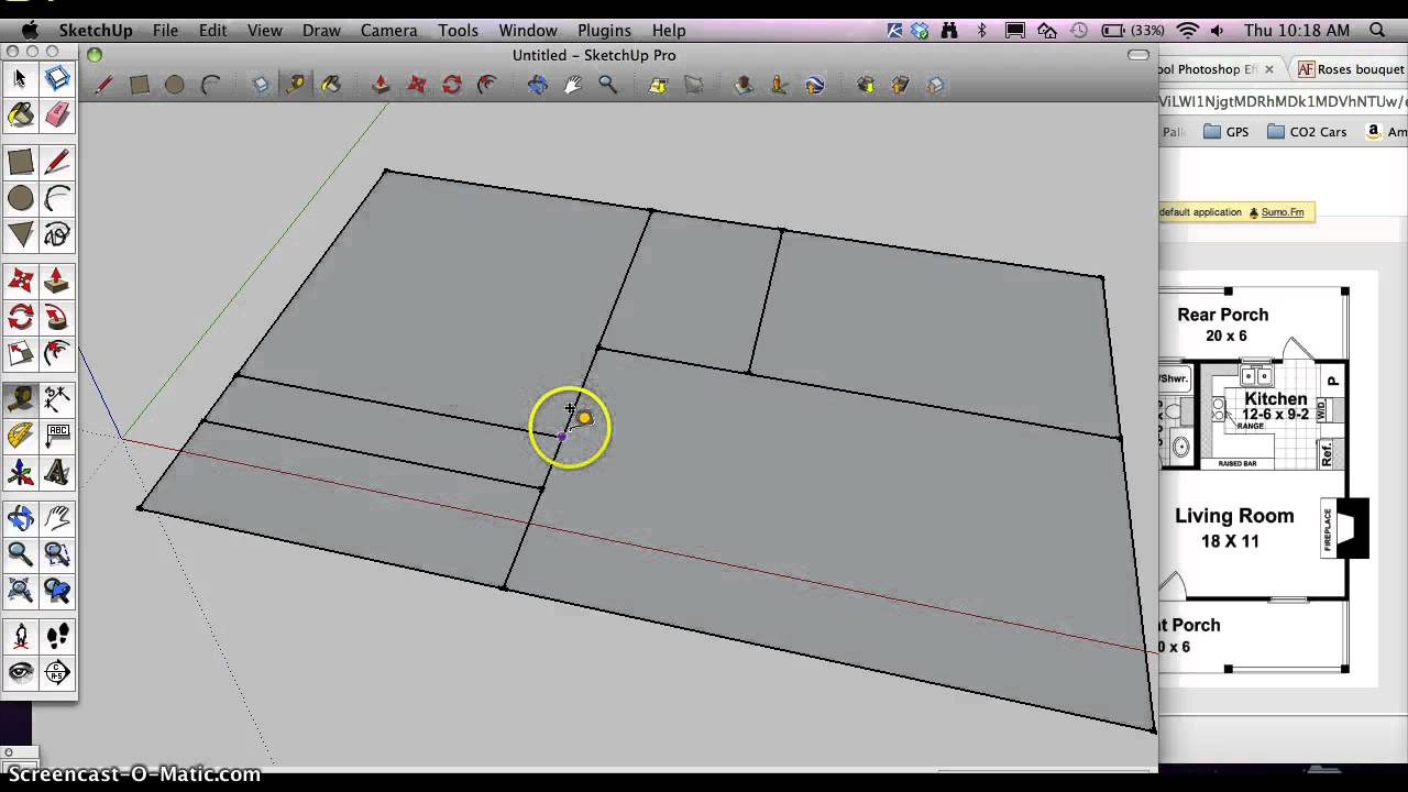 How to start a Architectural Floorplan in Google Sketchup 