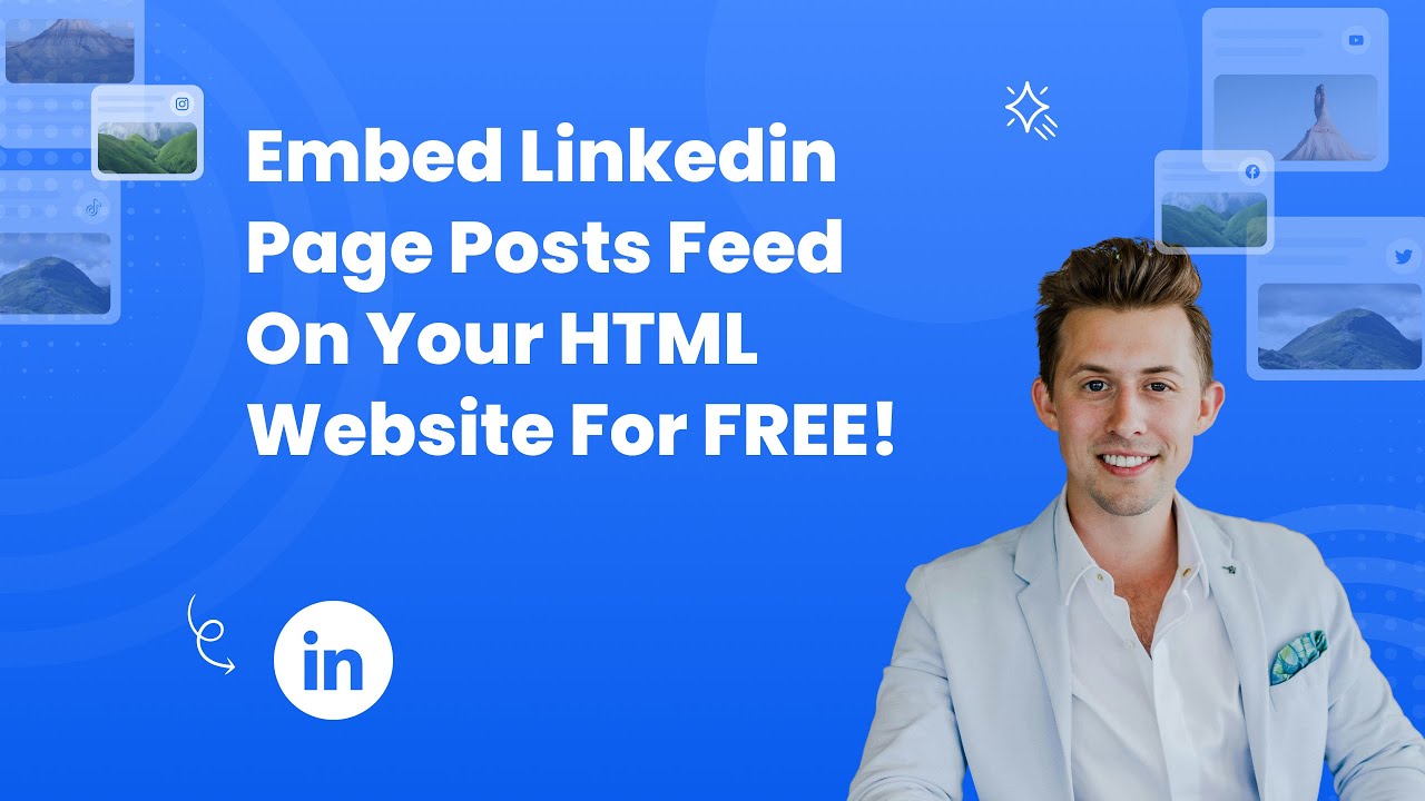 How to embed Linkedin page posts feed on your HTML website for FREE? # ...