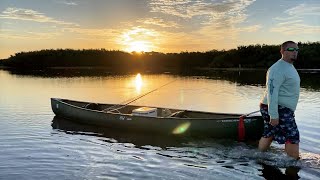 Canoe Fishing Saltwater Flats + We BROKE the BOAT!