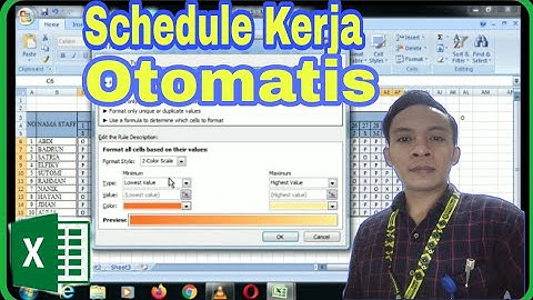 Tutorial Membuat Schedule Kerja otomatis Berwarna.
