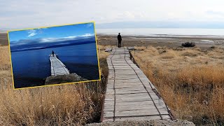 İki fotoğraf karesi, Van Gölü'ndeki çekilmeyi gözler önüne serdi Resimi