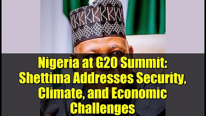 Nigeria at G20 Summit: Shettima Addresses Security, Climate, and Economic Challenges