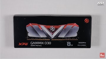 XPG ADATA GAMMIX D30 DDR4 8GB (1x8GB) 3000MHz U-DIMM Desktop Memory -AX4U300038G16A-SR30 Unboxing