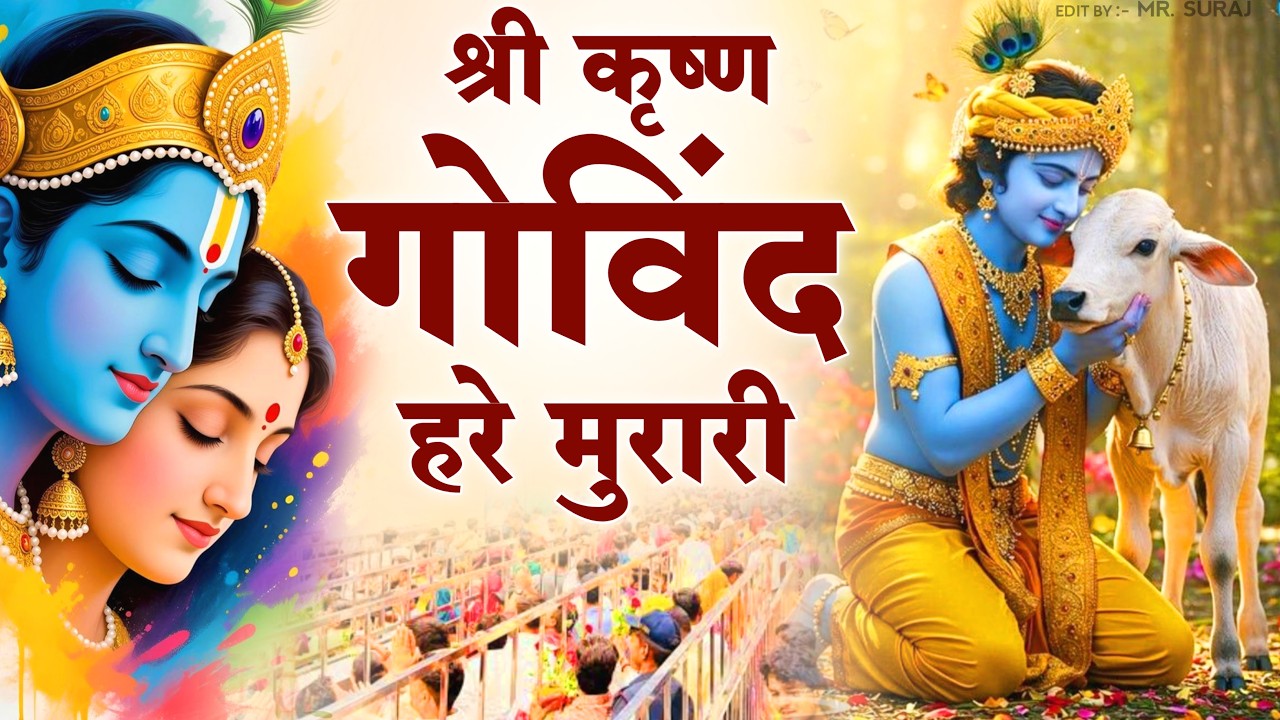 Shri Krishna Govind Hare Murari | श्री कृष्णा गोविन्द हरे मुरारी - भजन | KRISHNA BHAJAN ( FULL SONG)