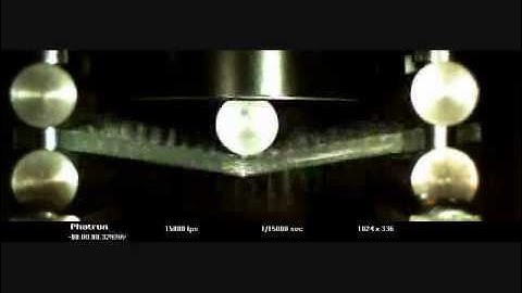 Cylinder impacting a unidirectional glass-fiber reinforced composite plate (experiment)