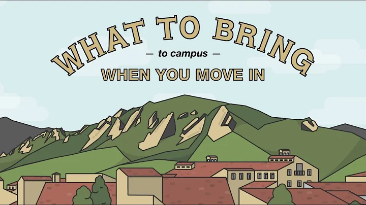 What to Bring to Campus When You Move In | CU Boulder
