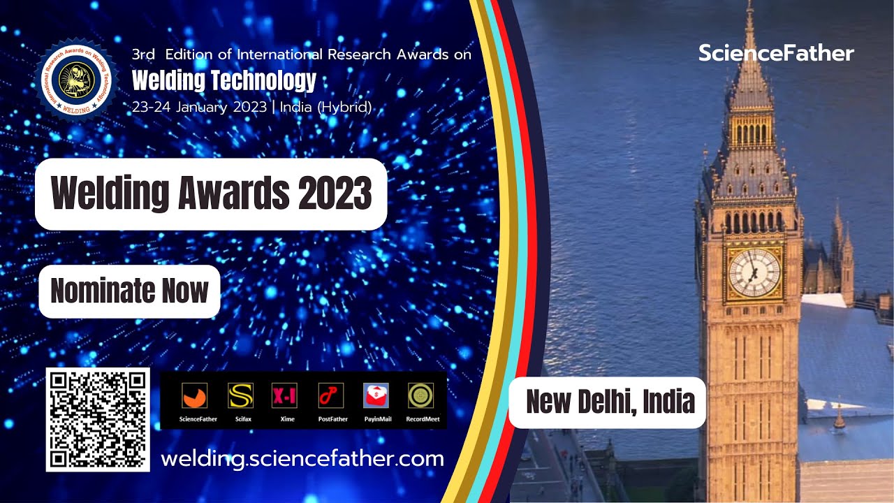3rd Edition of International Research Awards on Welding Technology, on ...