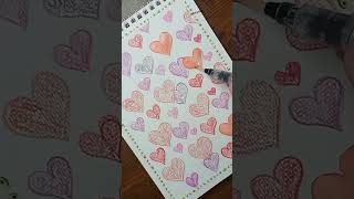 A cute Scrapbook Idea with watercolors #watercolor #art #scrapbook #artdrawing