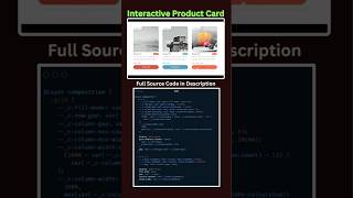 Build an Interactive Product Card with HTML & CSS | Short Tutorial