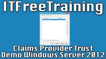 Creating A Claims Provider Trust