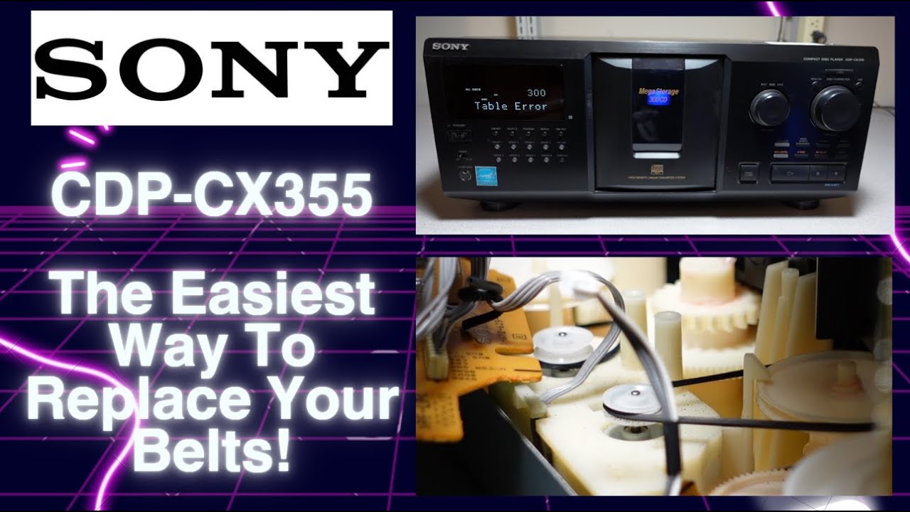 Sony CDP-CX355: Table Error - The Ultimate Belt Replacement Guide!