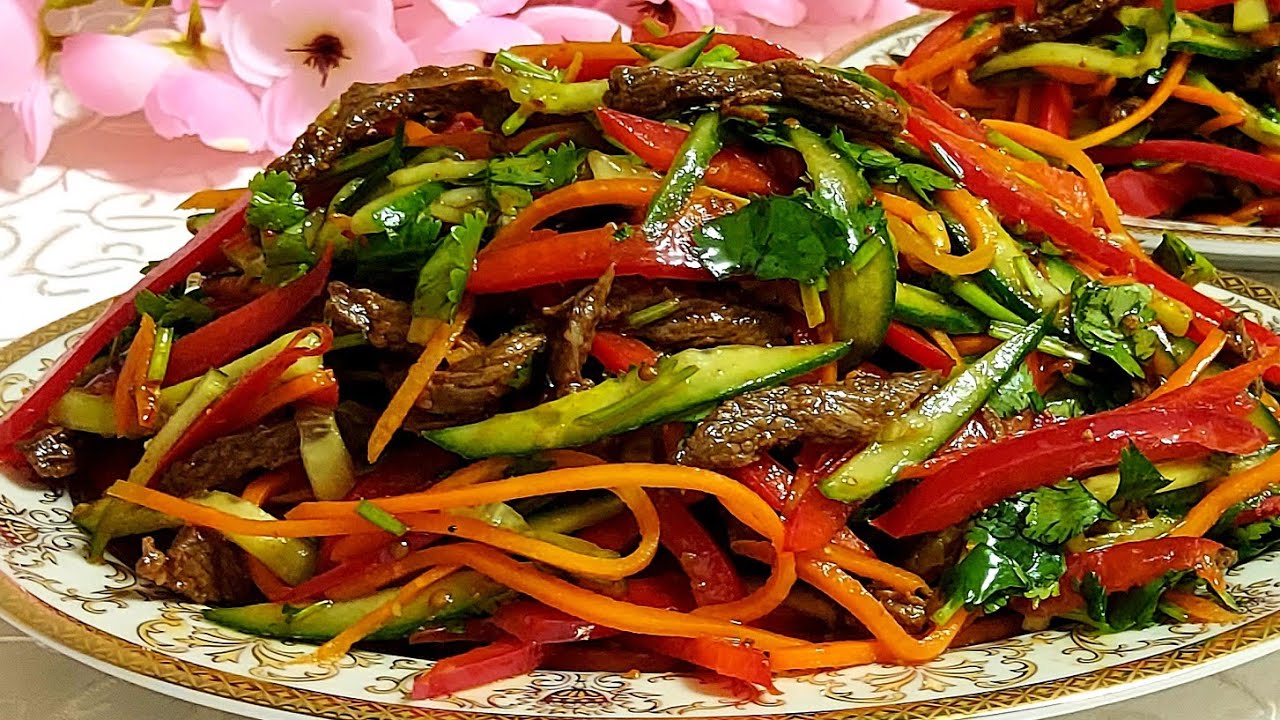 Рамазон. Ифторлик учун майонезсиз,  баракали гуштли салат тайёрлаш!