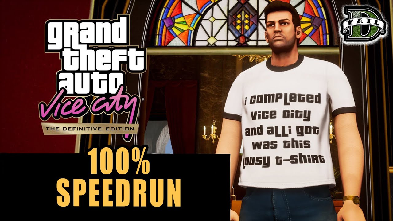 GTA Vice City DE 100% 6:18:21 Speedrun
