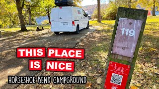 Van Life At Horseshoe Bend Campground | Arkansas Camping