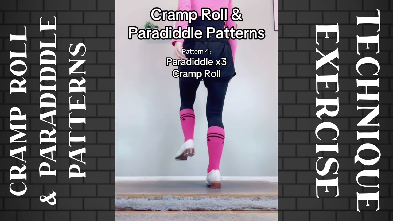 TAP DANCE TUTORIAL - Cramp Roll & Paradiddle Patterns - Technique Exercise