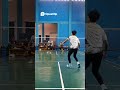 Badminton Serve & Rally Intense Action, Epic Point! #badminton #badmintonlovers #tepok #shorts