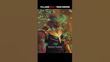 Villains fear anti heroes | #shorts