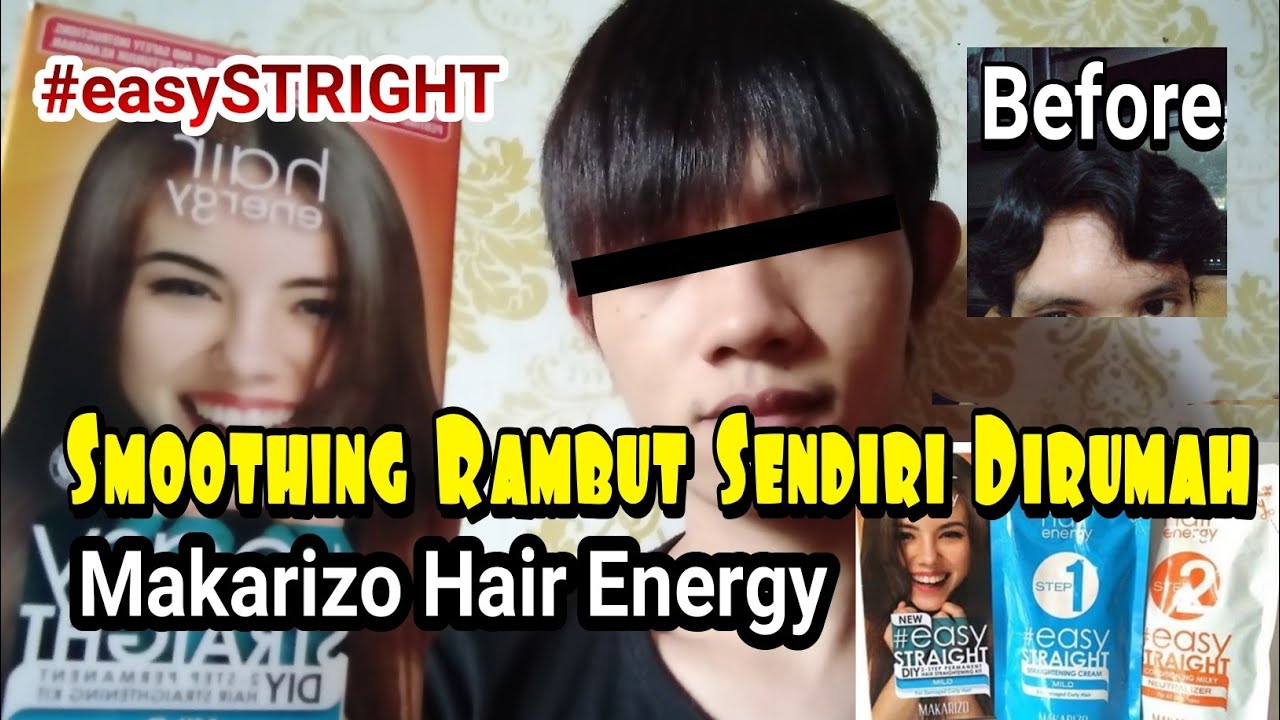 Meluruskan Rambut Sendiri dirumah dengan Makarizo Hair Energy #